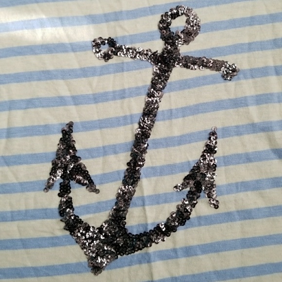 J. Crew Crewcuts Sequined Anchor T-shirt - Picture 2 of 4